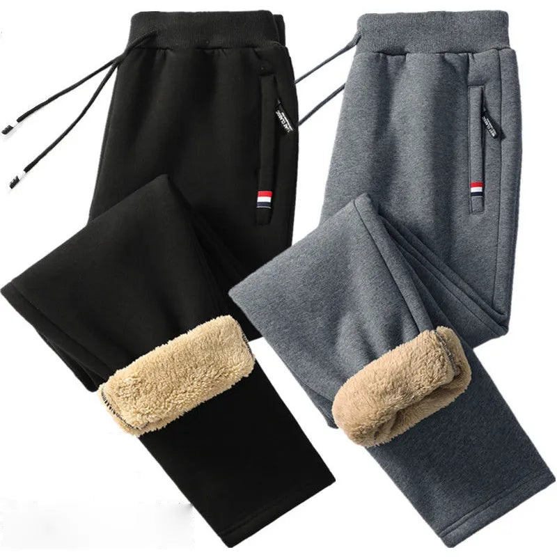 Fleece Lined Winter Warm Thicken Plaid Pants Office Big Size 5XL Lambwool  Fluff Thick Women Pantalones Casual High Waist Spodnie - AliExpress